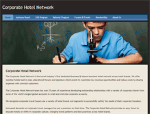 Tablet Screenshot of corporatehotelnetwork.com